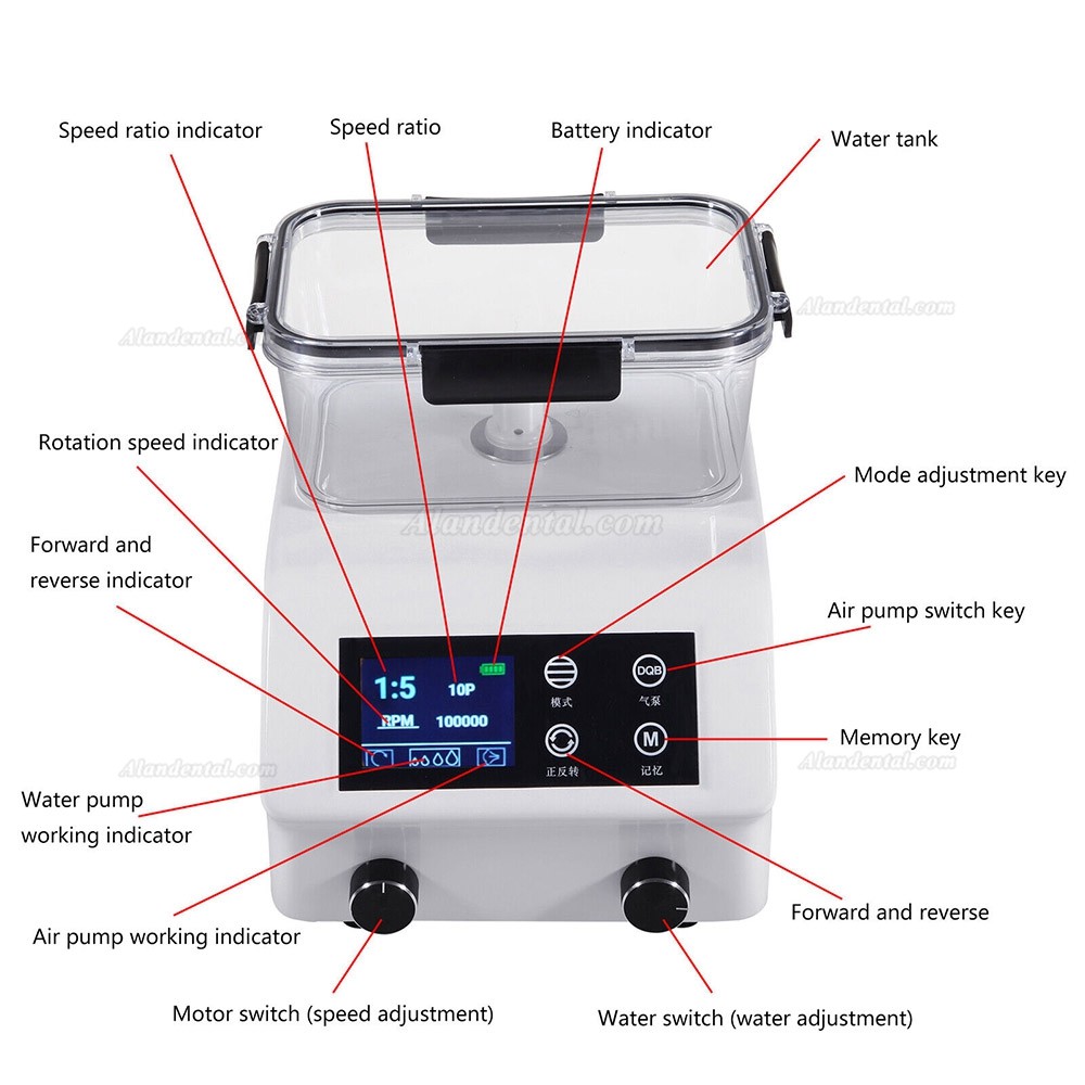 Dental Electric Brushless Micro Motor with Automatic Water Supply Bottle